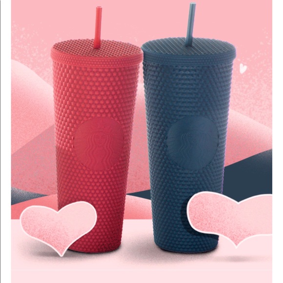 Starbucks Matte Berry Studded valentines 2022 Mexico Exclusive - Picture 2 of 2